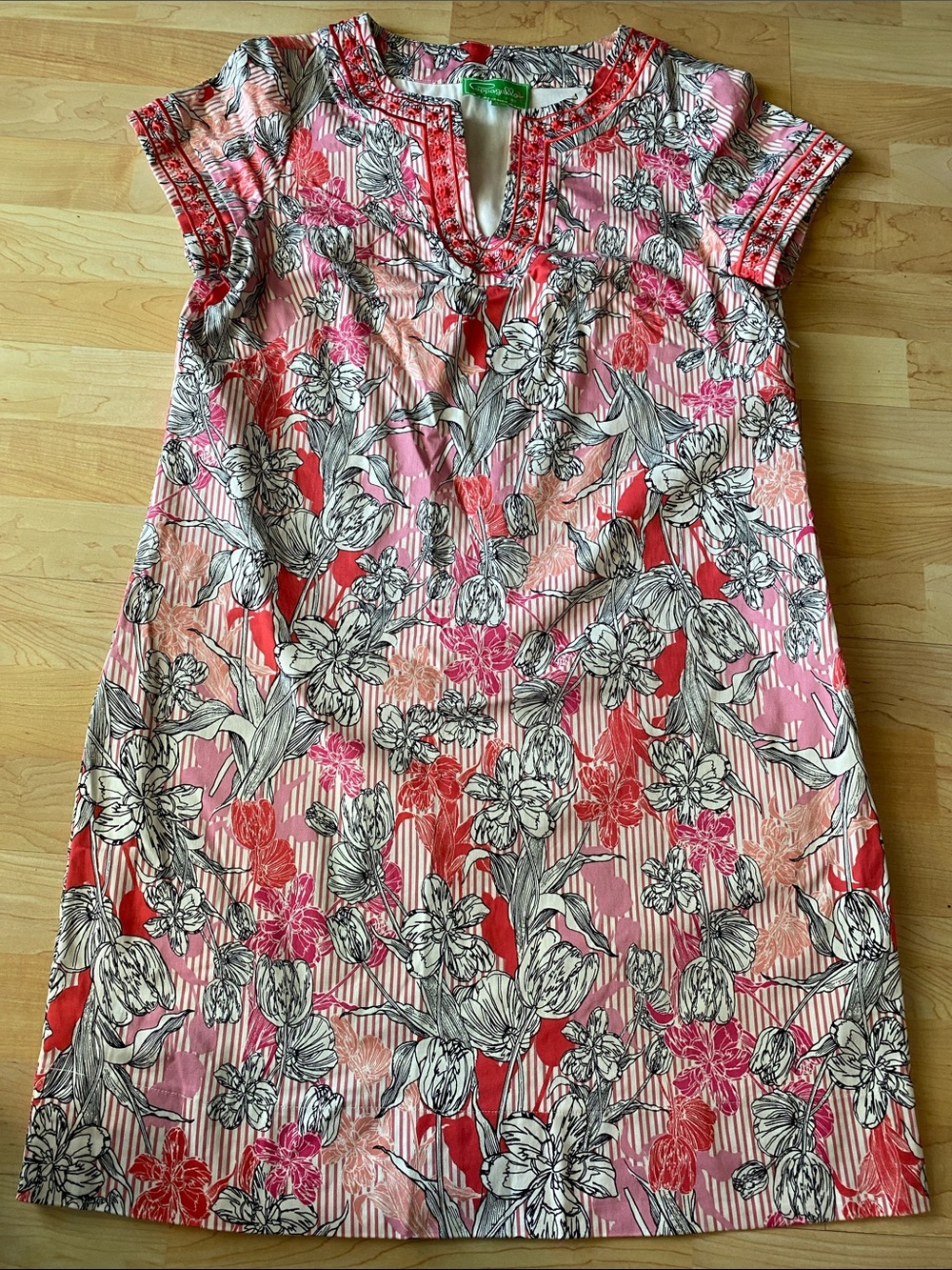 Women’s Pappagallo Pink & Red Floral Dress